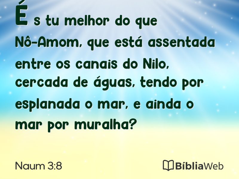 Naum 3:8 em imagem para compartilhar
