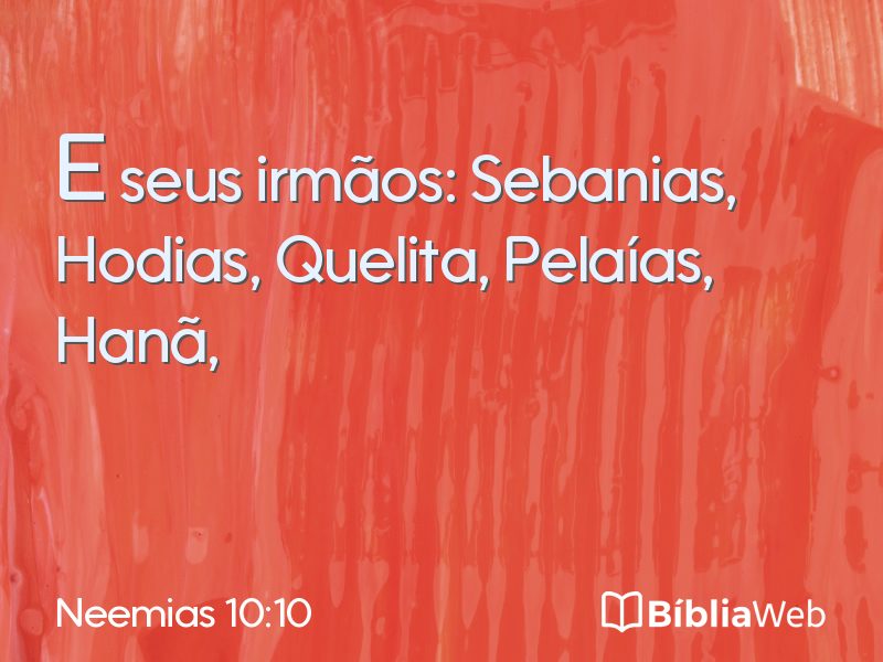 Neemias 10:10 em imagem para compartilhar