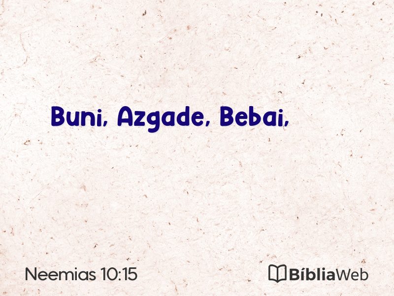 Neemias 10:15 em imagem para compartilhar