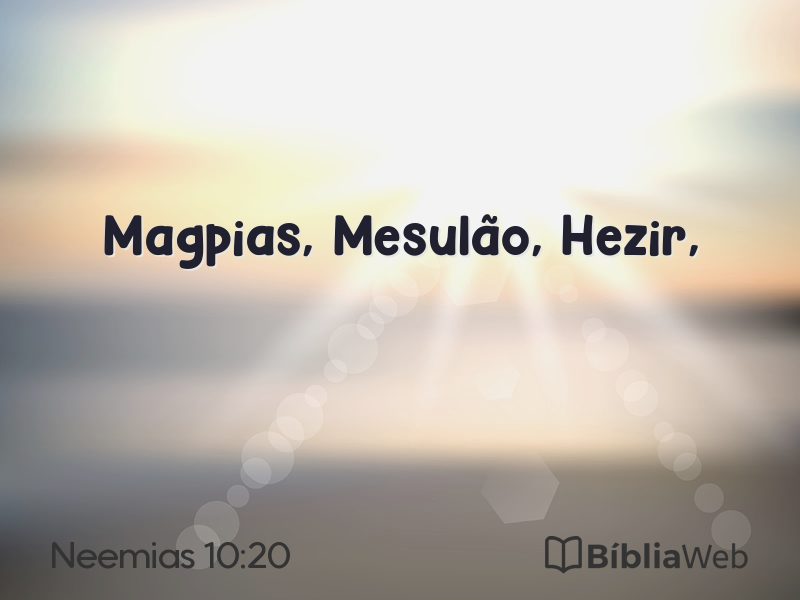Neemias 10:20 em imagem para compartilhar