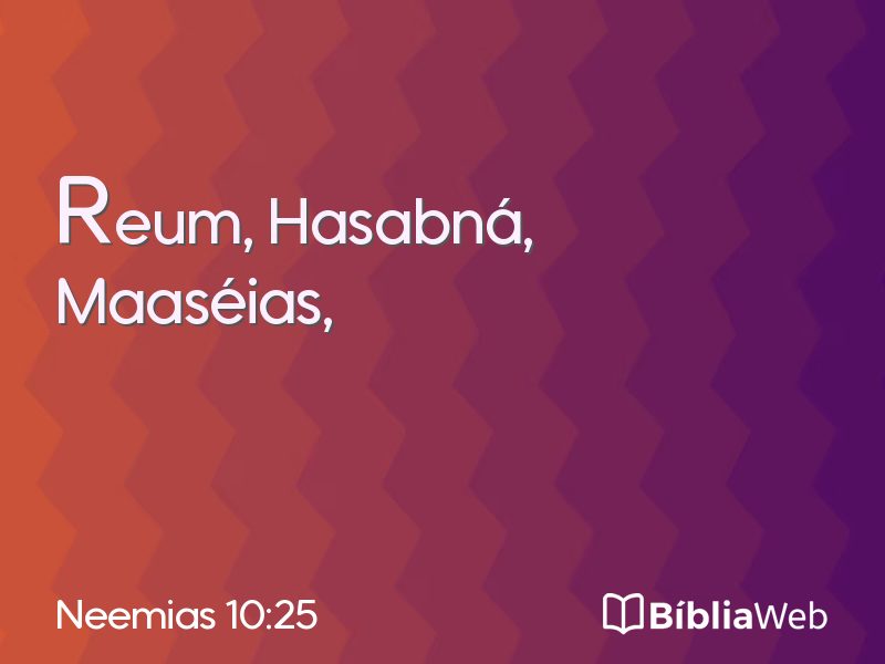 Neemias 10:25 em imagem para compartilhar