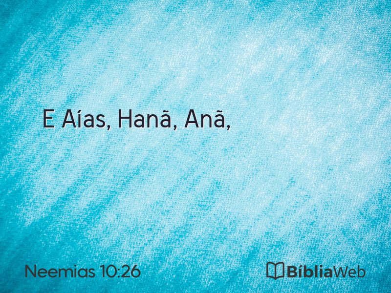 Neemias 10:26 em imagem para compartilhar
