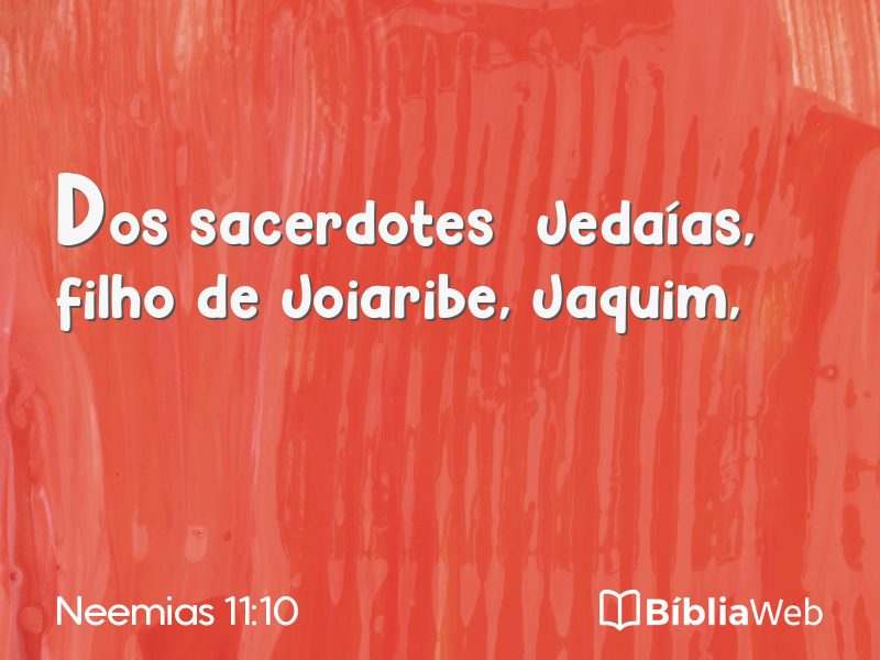 Neemias 11:10 em imagem para compartilhar
