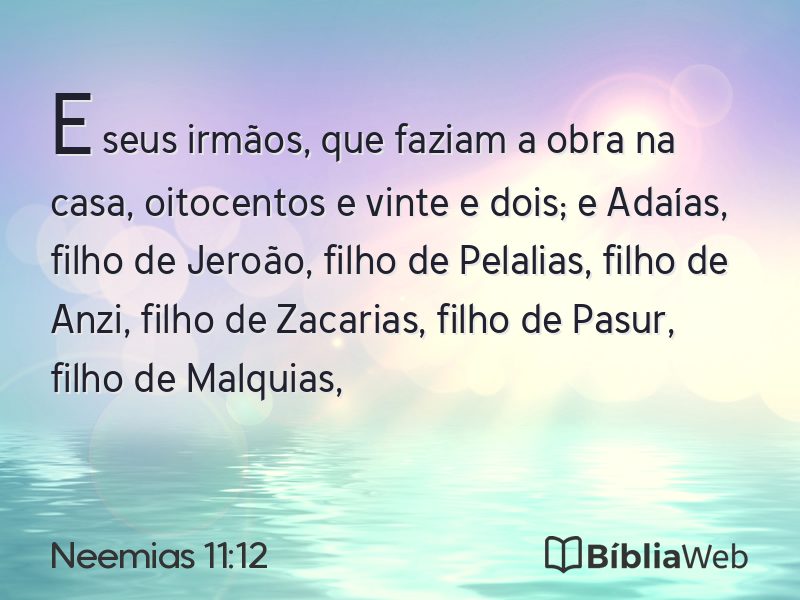 Neemias 11:12 em imagem para compartilhar
