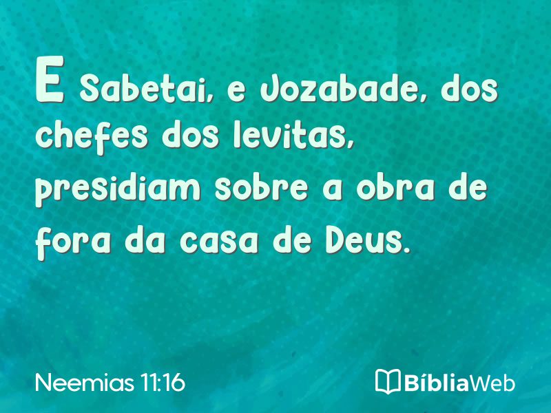Neemias 11:16 em imagem para compartilhar