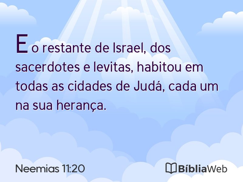 Neemias 11:20 em imagem para compartilhar