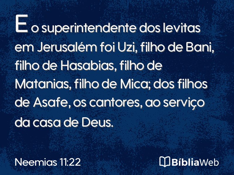 Neemias 11:22 em imagem para compartilhar
