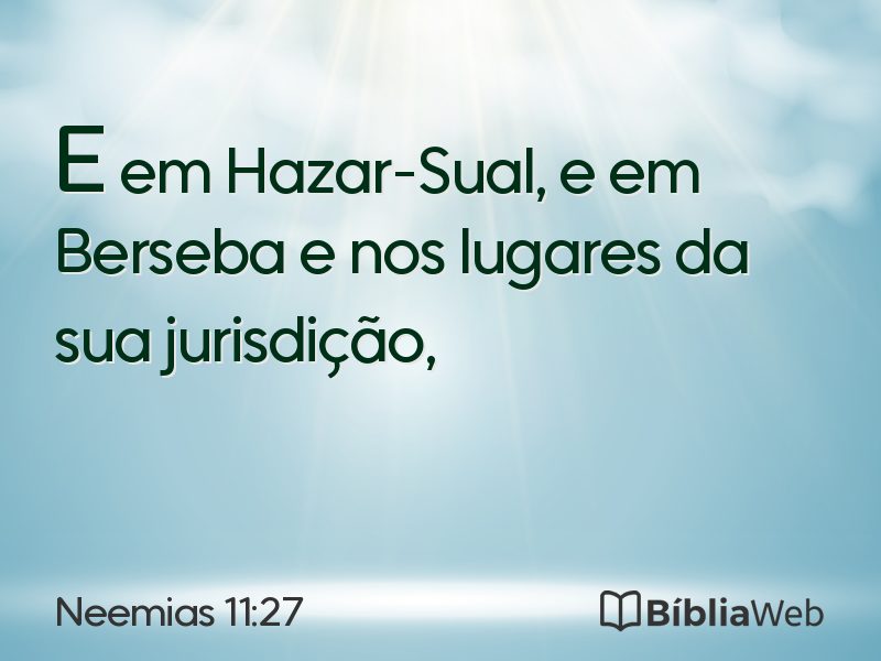 Neemias 11:27 em imagem para compartilhar