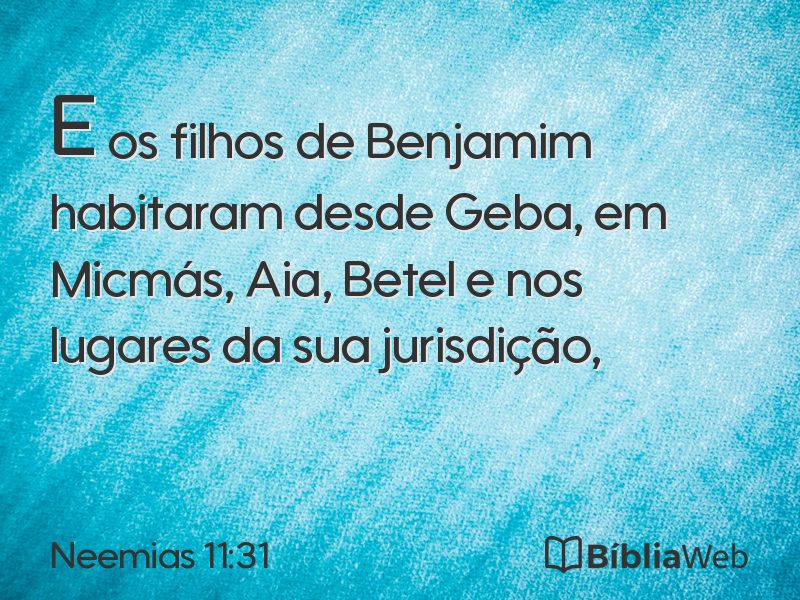 Neemias 11:31 em imagem para compartilhar