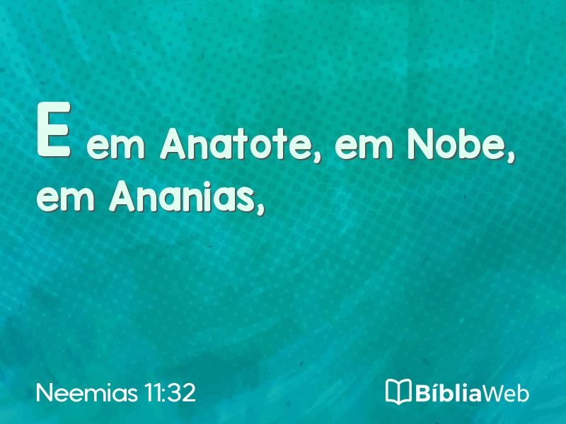 Neemias 11:32 em imagem para compartilhar