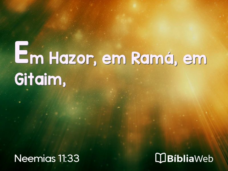 Neemias 11:33 em imagem para compartilhar
