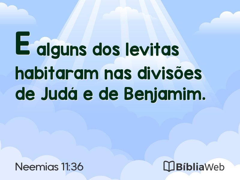 Neemias 11:36 em imagem para compartilhar