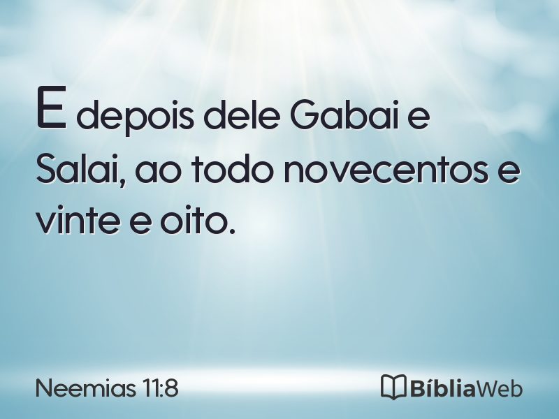 Neemias 11:8 em imagem para compartilhar