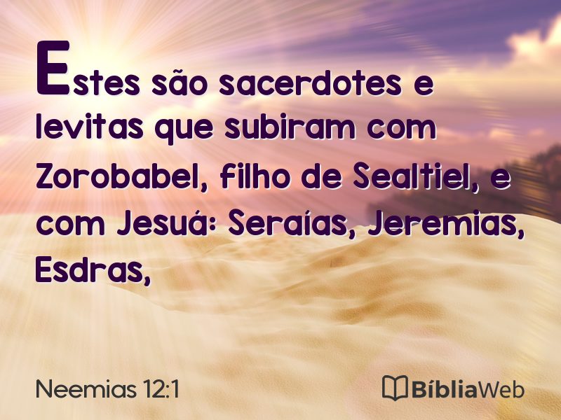 Neemias 12:1 em imagem para compartilhar