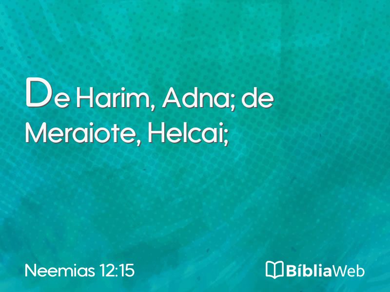 Neemias 12:15 em imagem para compartilhar
