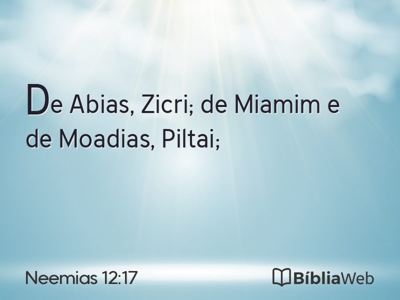 Neemias 12:17 em imagem para compartilhar
