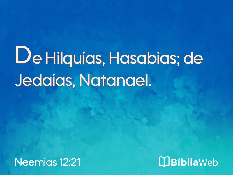 Neemias 12:21 em imagem para compartilhar