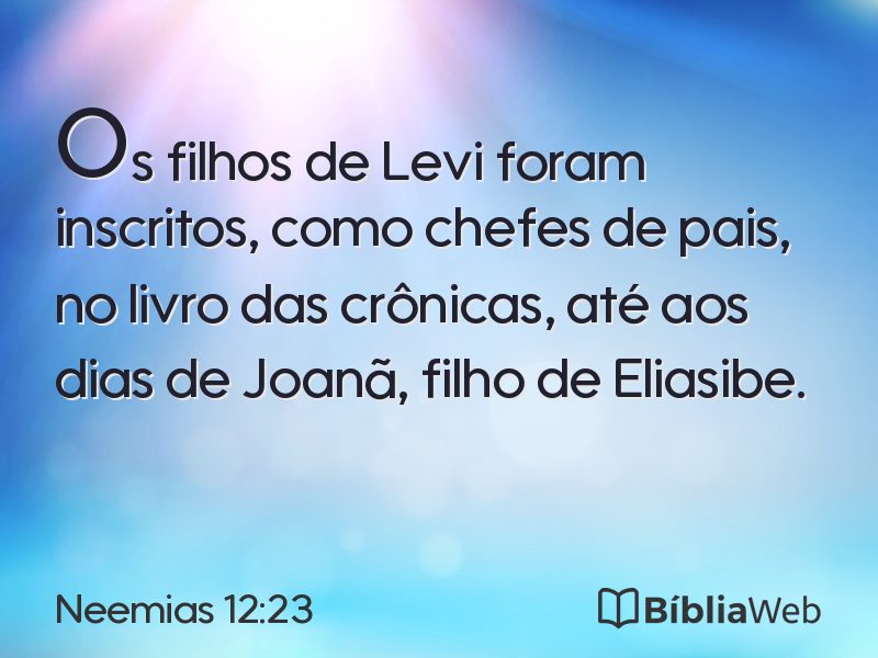 Neemias 12:23 em imagem para compartilhar