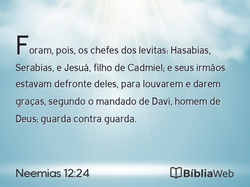 Neemias 12:24 em imagem para compartilhar