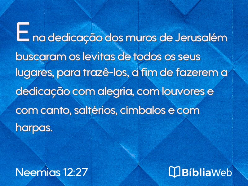 Neemias 12:27 em imagem para compartilhar