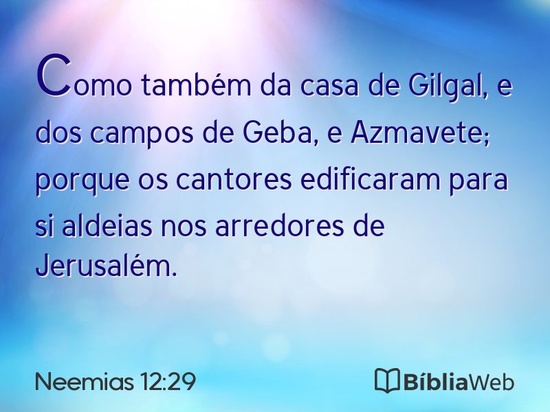 Neemias 12:29 em imagem para compartilhar