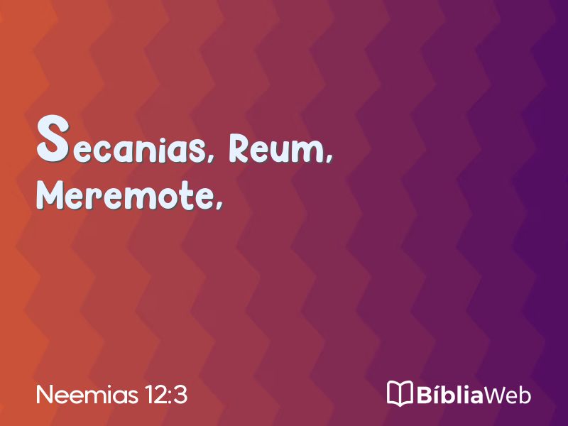 Neemias 12:3 em imagem para compartilhar