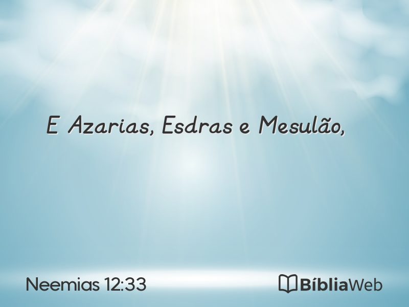 Neemias 12:33 em imagem para compartilhar