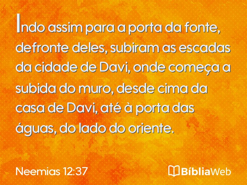 Neemias 12:37 em imagem para compartilhar