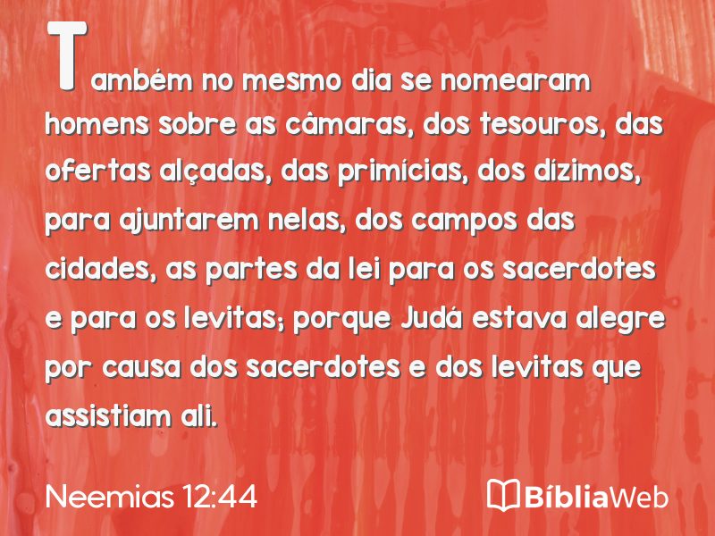Neemias 12:44 em imagem para compartilhar