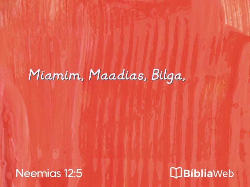 Neemias 12:5 em imagem para compartilhar