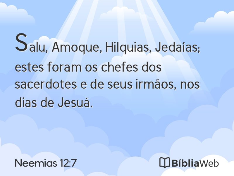 Neemias 12:7 em imagem para compartilhar
