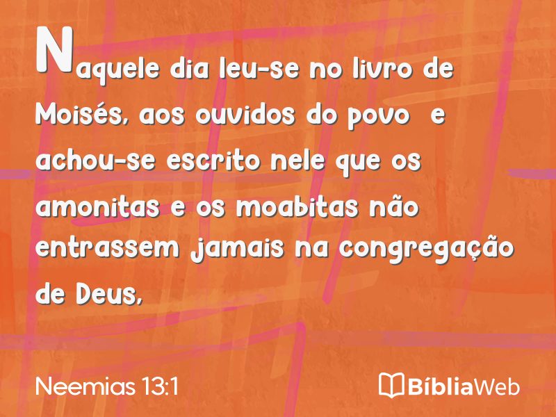 Neemias 13:1 em imagem para compartilhar