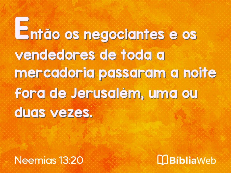 Neemias 13:20 em imagem para compartilhar