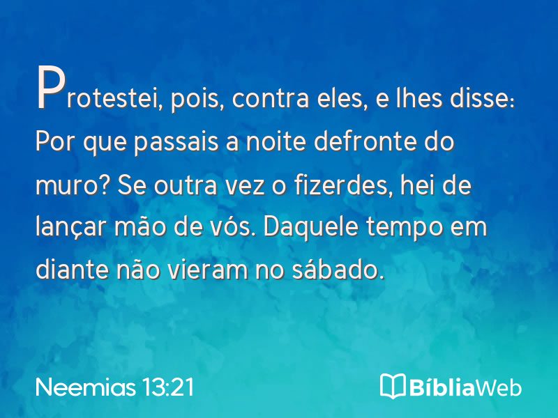 Neemias 13:21 em imagem para compartilhar