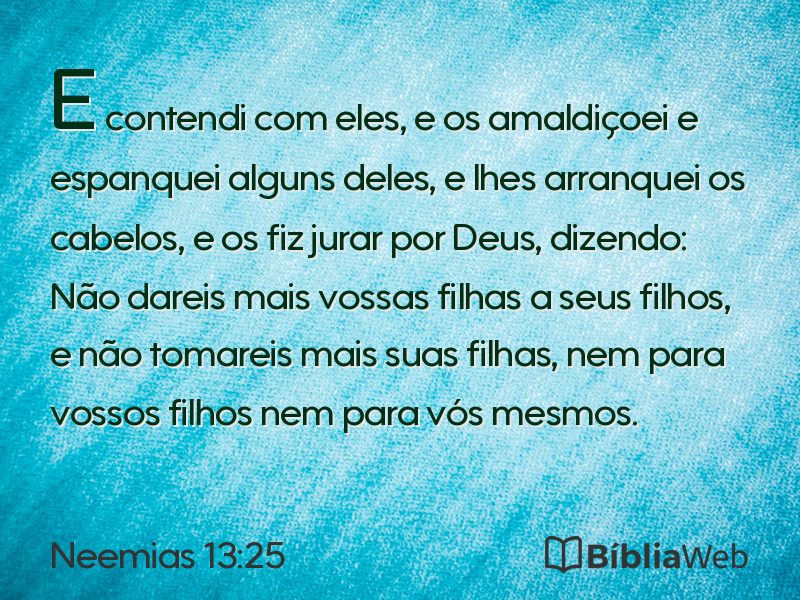 Neemias 13:25 em imagem para compartilhar