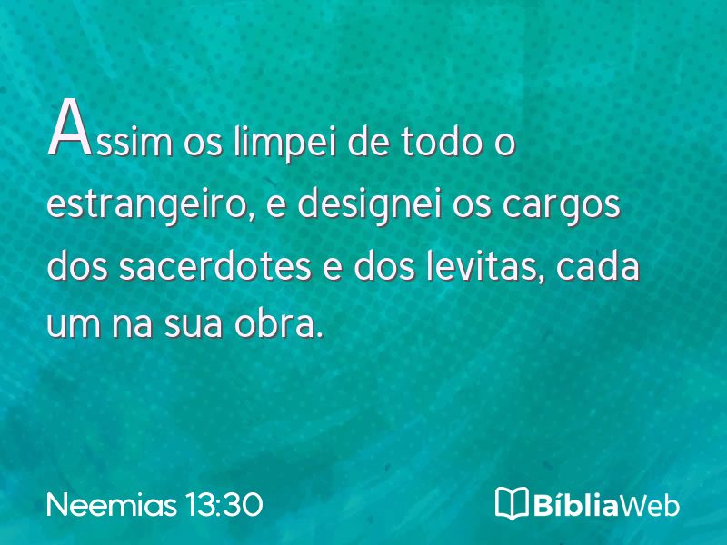 Neemias 13:30 em imagem para compartilhar