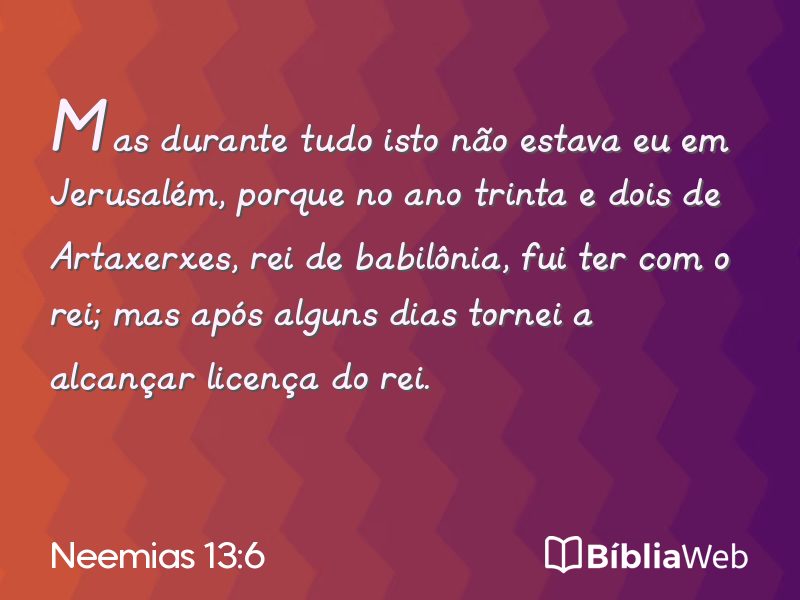 Neemias 13:6 em imagem para compartilhar