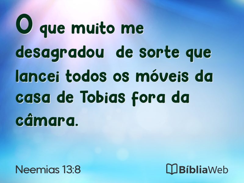 Neemias 13:8 em imagem para compartilhar