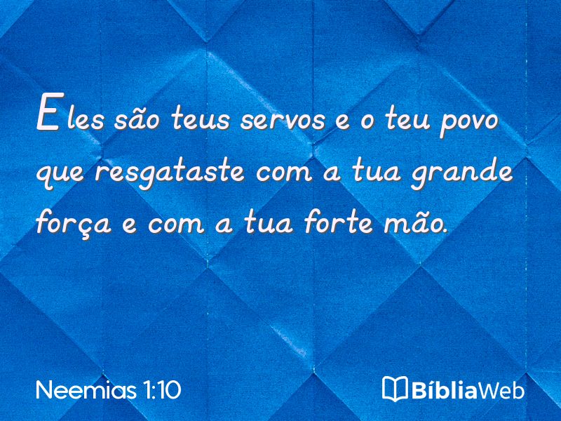 Neemias 1:10 em imagem para compartilhar