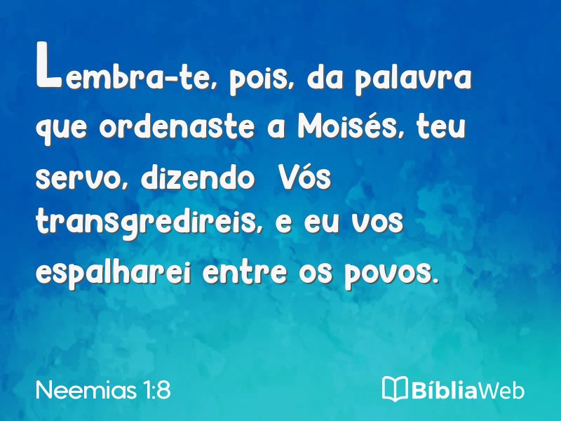 Neemias 1:8 em imagem para compartilhar