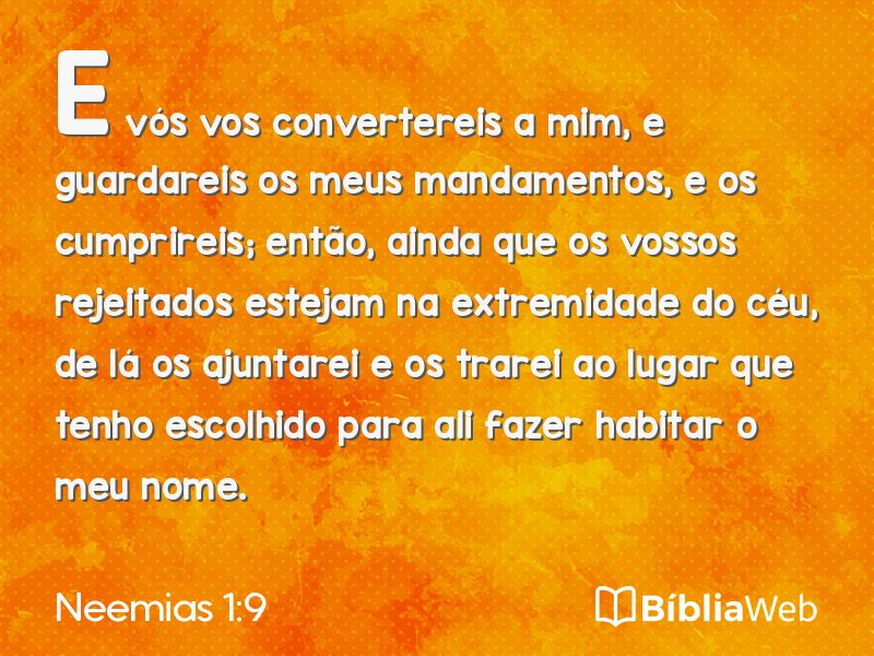 Neemias 1:9 em imagem para compartilhar