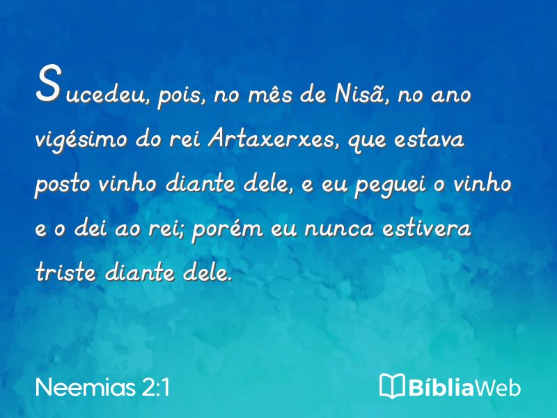 Neemias 2:1 em imagem para compartilhar
