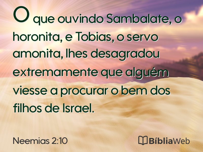 Neemias 2:10 em imagem para compartilhar
