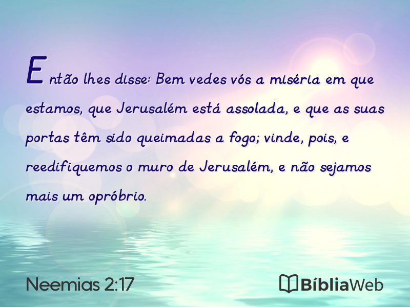 Neemias 2:17 em imagem para compartilhar