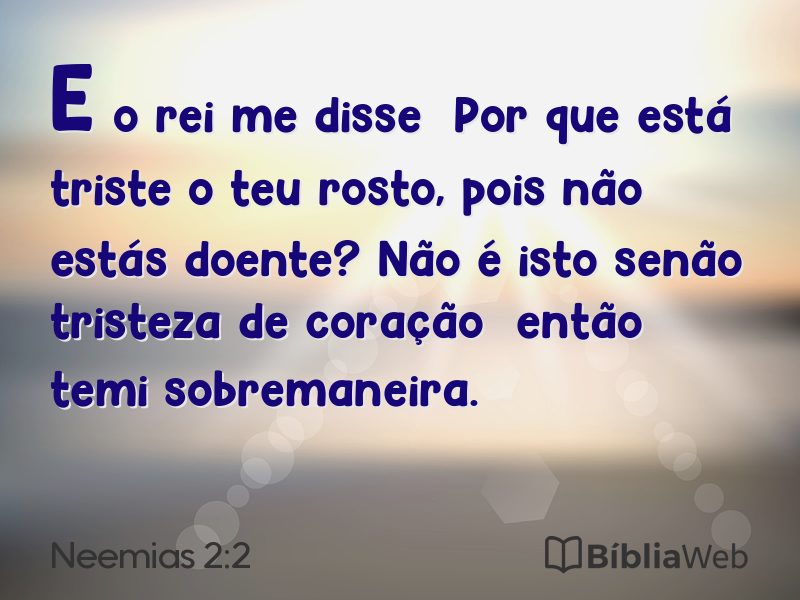 Neemias 2:2 em imagem para compartilhar