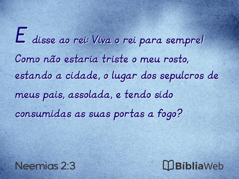Neemias 2:3 em imagem para compartilhar