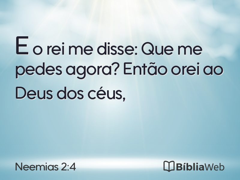 Neemias 2:4 em imagem para compartilhar