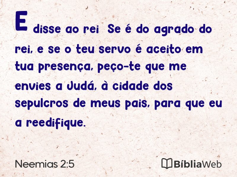Neemias 2:5 em imagem para compartilhar