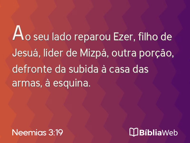 Neemias 3:19 em imagem para compartilhar