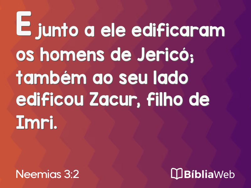 Neemias 3:2 em imagem para compartilhar